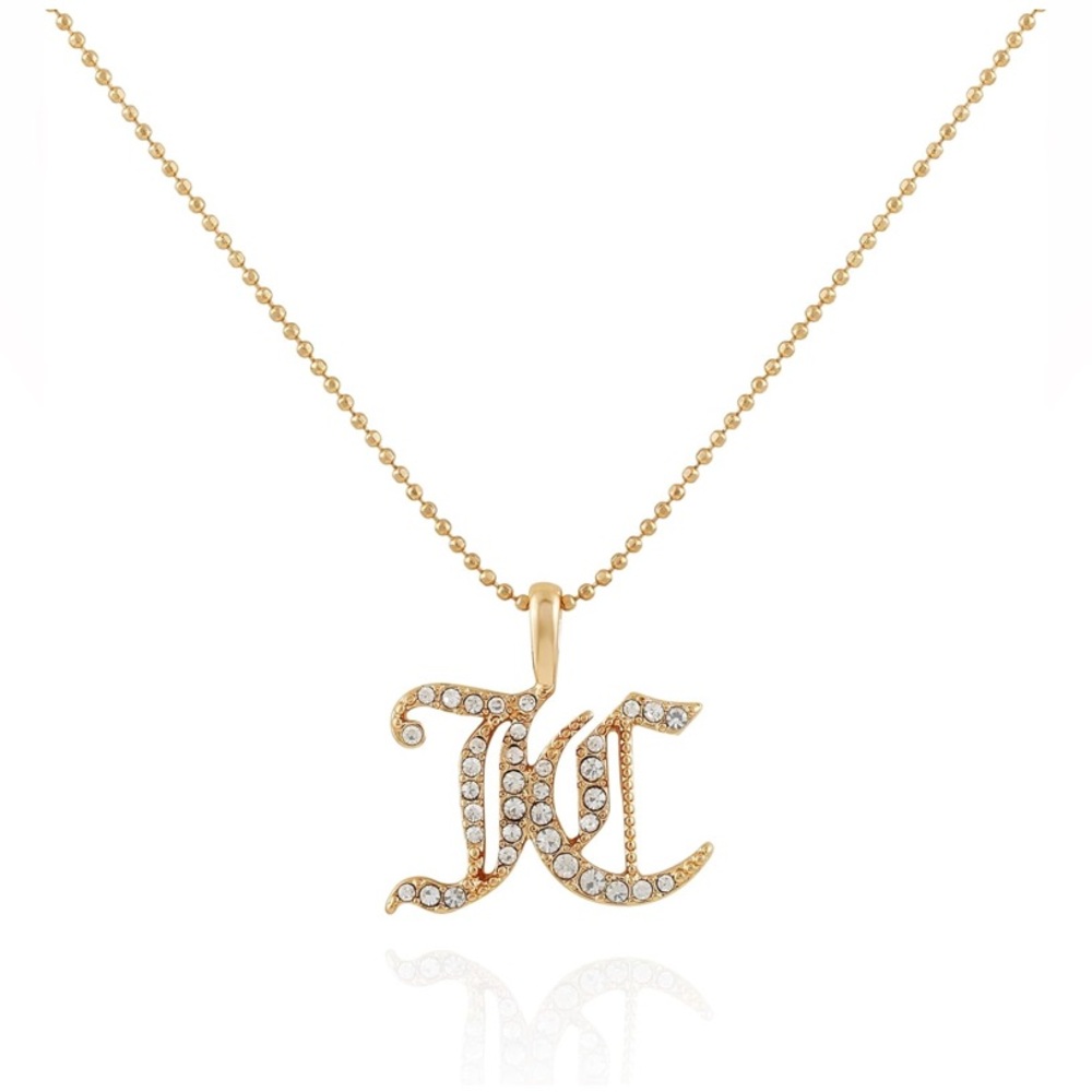 Juicy Couture Rhinestone Pendant Necklace